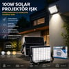 Ars-348960 Lmb ( 100w ) Güneş Enerjili Led Işık ( Solar ) ( Projektör & Fener ) ( Kamp & Dış Mekan ) ( 3 Farklı Led Işık )