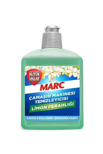 Marc Çamaşır Makinesi Temizleyici 250 ml x 2'li Paket Limon Ferahlığı