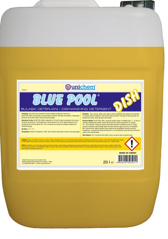 Blue Pool Dish Bulaşık Deterjanı 20 L