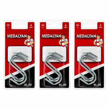 Medalyan Dl-30 ( No-1 & Küçük ) ( 4pcs ) ( S ) Kanca*