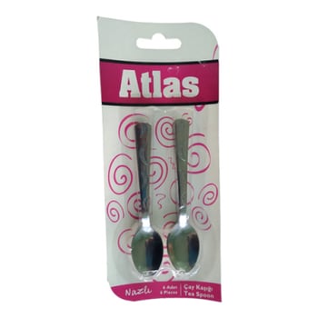 Atlas-706 6pcs Metal Çay Kaşık