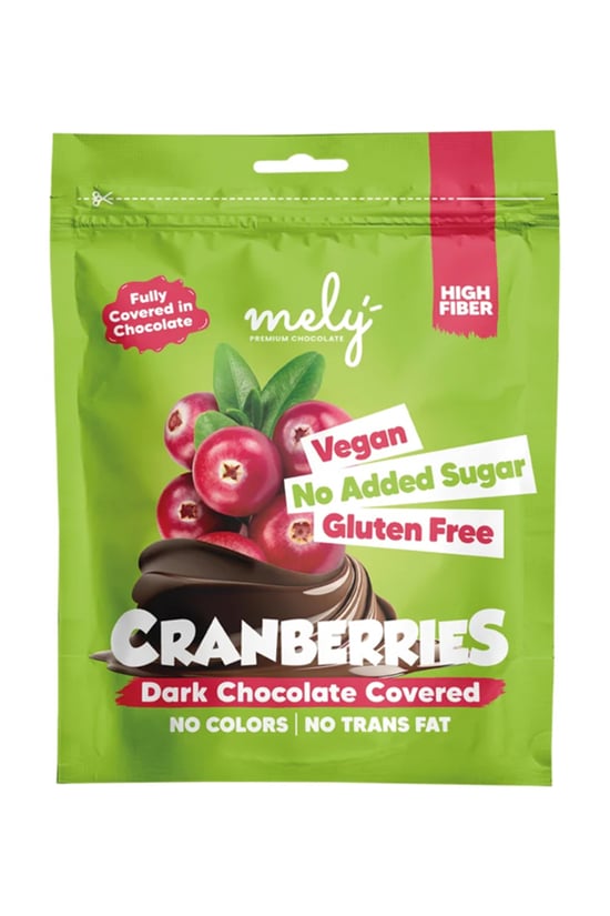 Mely Çikolata Glütensiz Şeker İlavesiz Vegan Çikolata Kaplı Turna Yemişi 50 GR