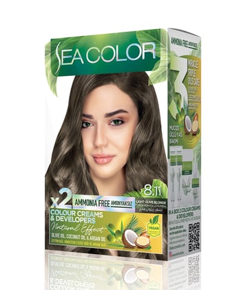 Sea Color Natural Effect Set Boya Amonyaksız 8.11 Yoğun Küllü Açık Kumral