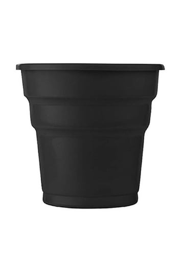 Roll-up Plastik Meşrubat Bardağı Siyah 180cc-7oz 25 Adet