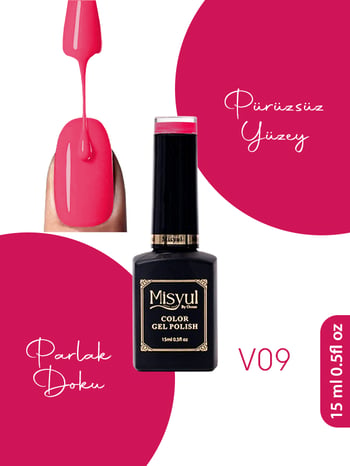 Misyul Uv Led Kalıcı Oje Nail Art 15 Ml Vitray Serisi V09