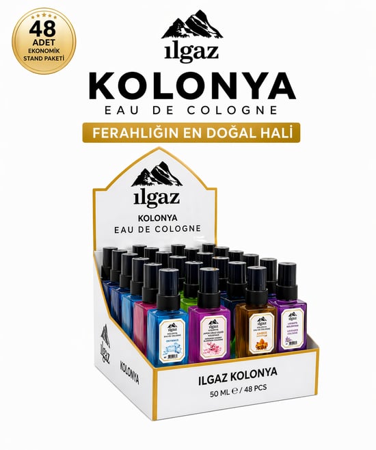 50 Ml Sprey Elegance Kolonya Karma 48'li Stant