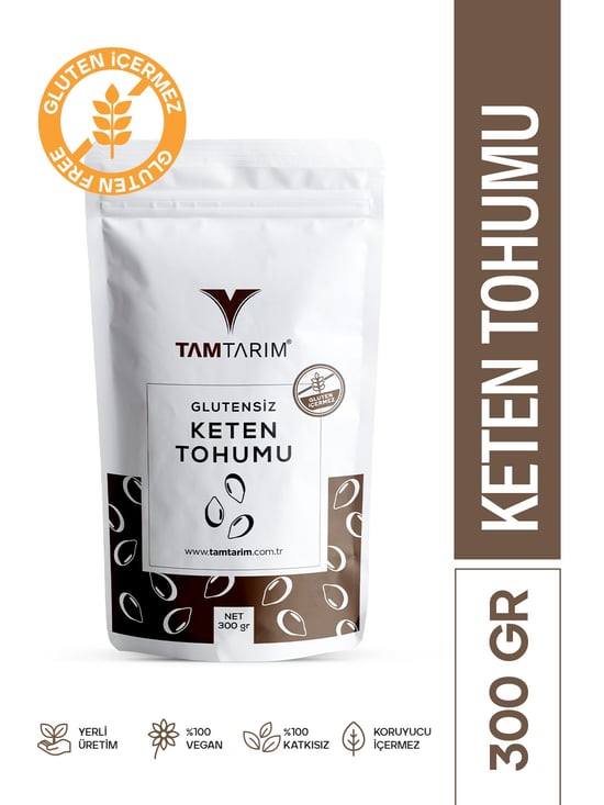 Tam Tarım Glutensiz Keten Tohumu 300 GR