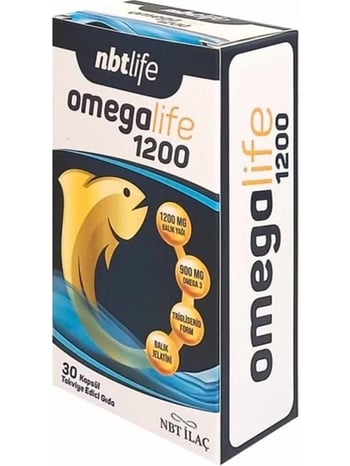 Nbt Life Omegalife 1200 30 Kapsül Omega 3 Balık Yağı İçeren Takviye