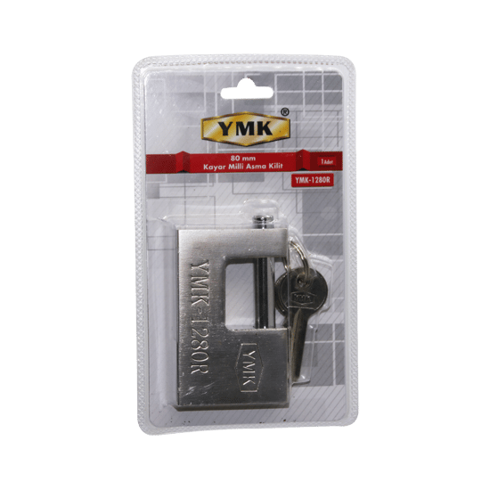 Ymk-1280r ( 80mm ) Gri Kayar Milli Asma Kilit