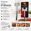 Barotti Dmr-10284 ( Çift Başlı & Komple Metal ) ( Paslanmaz Çelik ) Et Dövecek