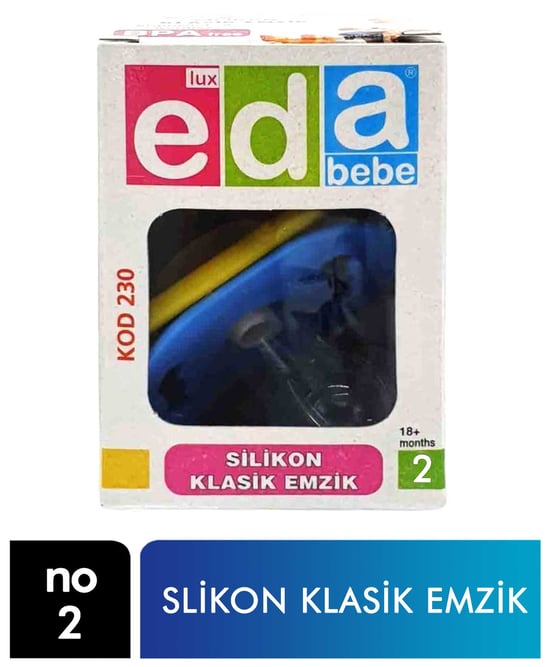 Lüx Eda Bebe Silikon Klasik Emzik No:2