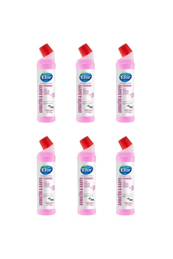 Armatür Temizleyici 6’lı Paket 750 Ml | Kireç & Pas Giderici | Parlaklık ve Hijyen