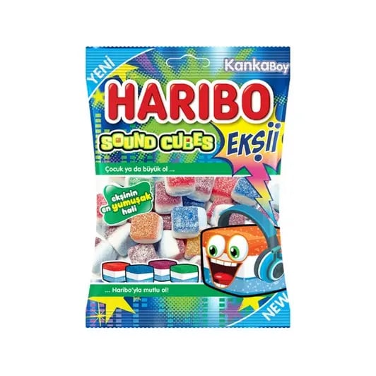 Haribo Sound Cubes Ekşi 70 Gr