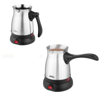 Sinbo Scm-2992 (çelik) Elektrikli Cezve (türk Kahve Makinesi & 6fincan=500ml) (360° Kablosuz Kullanım) (600w)