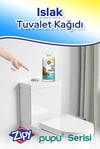 60 Adetli Zipy Islak Tuvalet Kağıdı Flushable Suda Dağılan