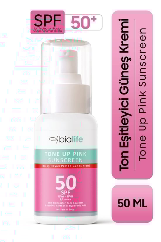 Ton Eşitleyici Spf-50 Pembe Güneş Kremi - Bialife