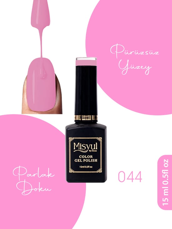 Misyul Uv Led Kalıcı Oje Nail Art 15 Ml 044