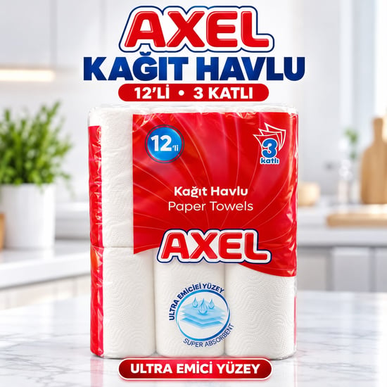 Axel Kağıt Havlu 12'li 3 Katlı