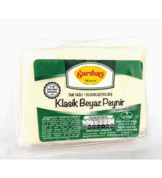 Sarıbaş Klasik Beyaz Peynir Vakumlu Sert