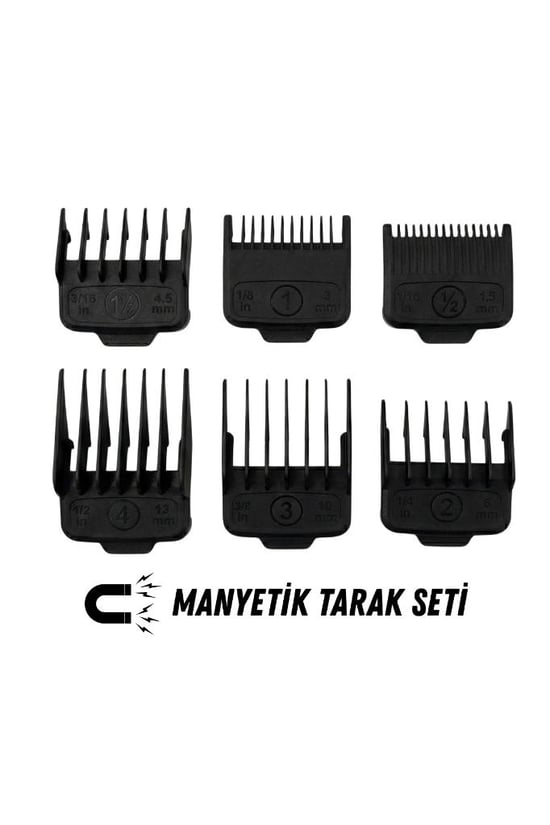 Hector Orijinal Tıraş Makinesi Yedek Mıknatıslı Manyetik Tarak Seti 6'lı