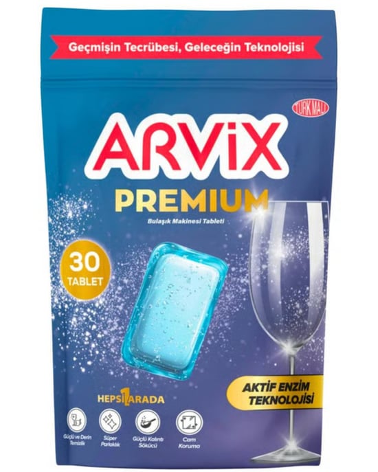 Arvix H1a Bulaşık Makinesi Tableti Premium 30'lu
