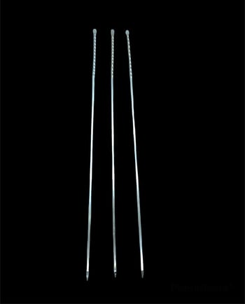 K-300 ( Kuşbaşı ) ( Kalın Kare & Burgulu ) ( 50cm ) Metal Mangal Şişi