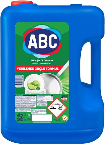 Abc Bulaşık Deterjanı Misket Limonu 4 Kg