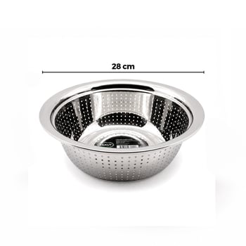 Yakut-10793 ( 28cm ) ( Kulpsuz ) Paslanmaz Metal ( Sepet ) Süzgeç