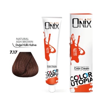 Morfose Onix Saç Boyası 7.17 Doğal Küllü Kahve 60 Ml