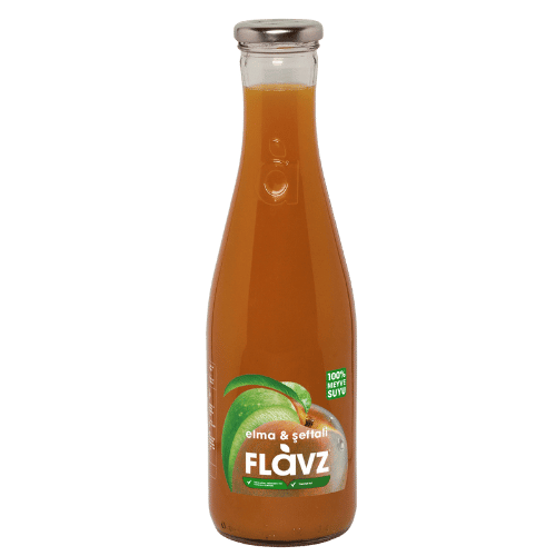 Flavz %100 Elma & Şeftali Suyu 640 Ml