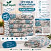 Elyaf Sepeti 5’li Toptan Çift Kişilik Silikon Yorgan 195x215 Cm – Mavi Çiçekli