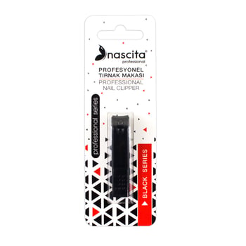 Nascita Küçük Boy Tırnak Makası Siyah Nasxmks00025
