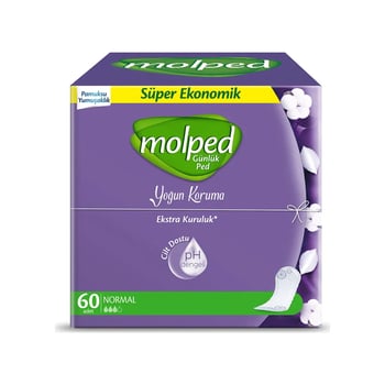 Molped Günlük Ped Süper Ekonomik Yoğun Koruma 60 Lı