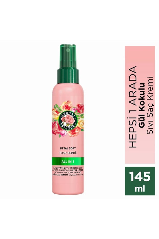 Herbal Essences Kadifemsi Yumuşaklık Gül Kokulu Hepsi Bir Arada Ağırlaştırmayan Sıvı Saç Kremi 145ml