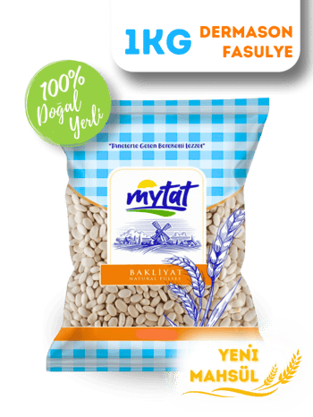 Mytat Doğal Yerli Üretim Dermason Fasulye 8.5 MM 1 kg