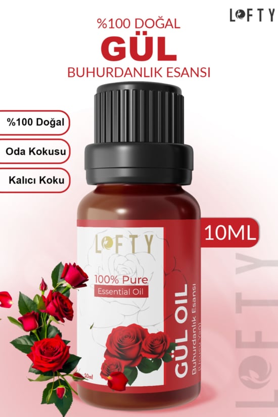 Lofty Gül Esansiyel Koku Uçucu Yağı 10ml