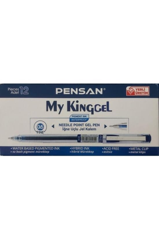 Pensan 6405 My King Jel Mavi (metal Klipsli) 1 Kutu