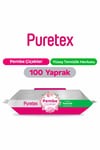 Puretex Yüzey Temizlik Havlusu Pembe Çiçekler 100 Yaprak