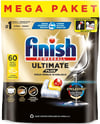 Finish Ultimate Plus Hepsi Bir Arada 60 Kapsül Limon Bulaşık Makinesi Tableti