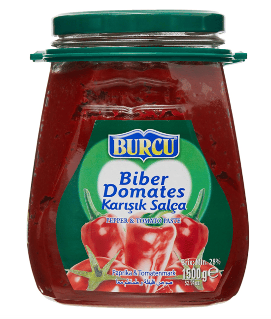 Burcu 1500gr Domates +biber İkisi Birarada Salça