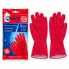 Elsaka ( S ) ( No-7-7.5 ) ( Plastik ) Temizlik & Bulaşık Eldiveni ( Doğal Pamuk Astarlı ) ( Yüksek Dirençli )