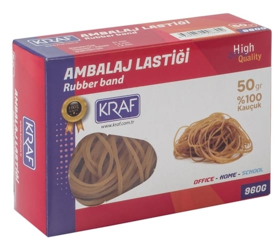 Kraf Ambalaj Lastiği %100 Kauçuk 50 Gr
