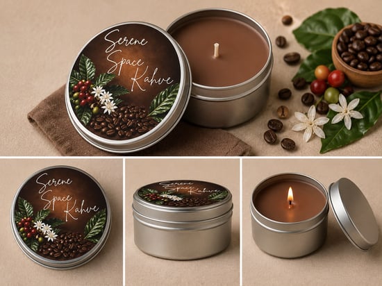 Karışık Teneke Kutu Mum 110 Gr