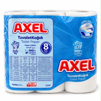 Axel Tuvalet Kağıt 8'li 3 Katlı