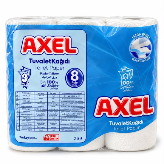 Axel Tuvalet Kağıt 8'li 3 Katlı