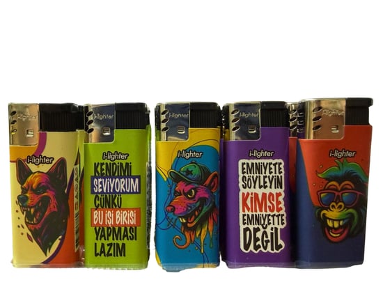 Toscow Metal Duvar Yazılı Baskılı Jet Çakmak*40 788-5