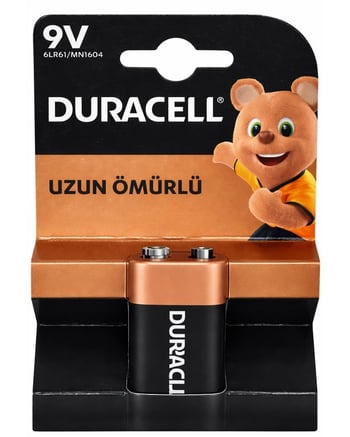 Duracell Pil Basic 9 Volt Tekli