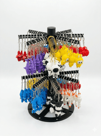 100 Adet Karışık Standlı Anahtarlık