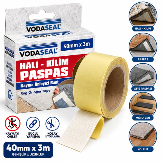 Vodaseal Hkb- 03 Halı & Kilim & Paspas Kaydırmaz Bant ( 40mmx3m )