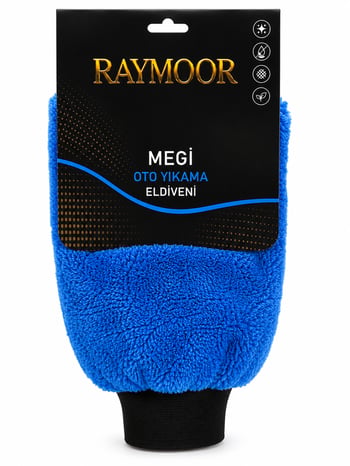 Raymoor Megi Mikrofiber Oto Yıkama Eldiveni Çizmez Profesyonel Araç Yıkama Eldiveni Ultra Yumuşak